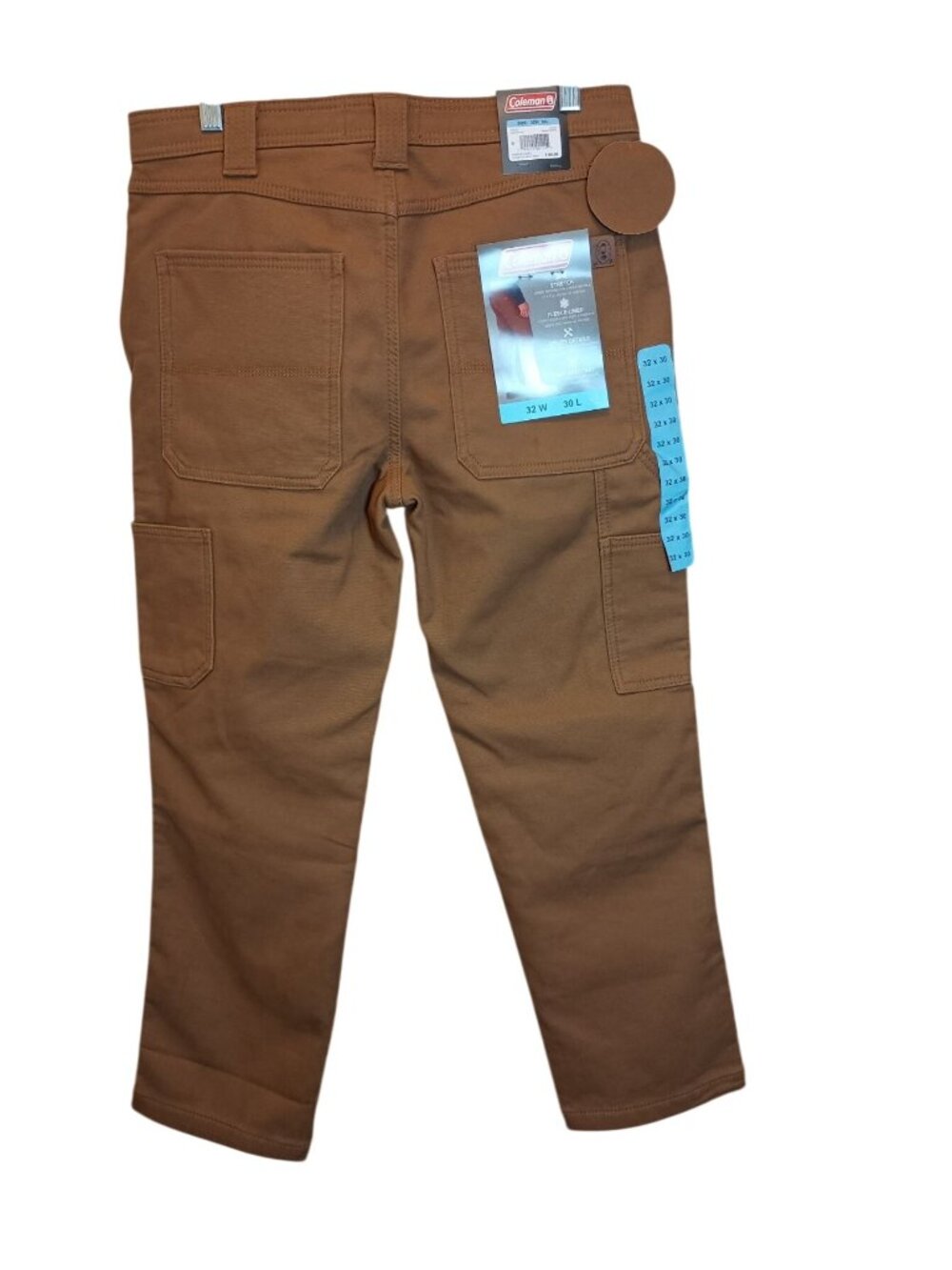 Coleman Men's Pants Fleece Lined Tear Resistant Stretch Utility Pant 32 x 30 Tof - Picture 2 of 7